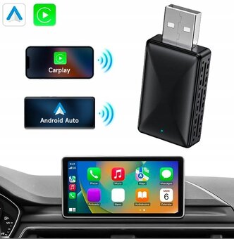 Bezdrôtový adaptér Mini USB CarPlay pre iPhone ANDROID Auto - 2