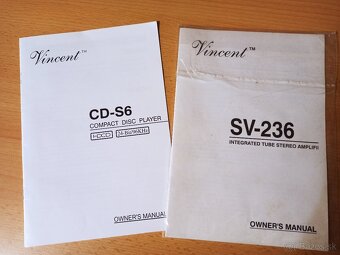 Predám zosilňovač zosilovač + CD player Vincent - 2