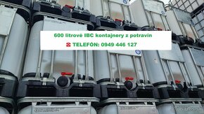 ☎️☎️☎Potravinárske IBC kontajnery 300L 600L 1000L pitná voda - 2
