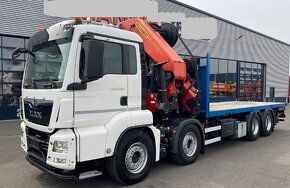 8990 MAN TGS 35.500 - 8x4 – Valník + HR-Palfinger 78 t/m – E - 2