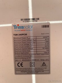 Predám 5ks fotovoltaickych panelov Trina 245W Mám aj iné ko - 2