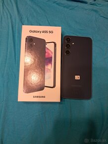 Samsung galaxy A55 5g 8/128gb čierny v top stave po bokoch s - 2