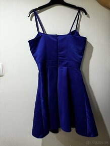 Modré spoločenské šaty / šaty na venček - 2