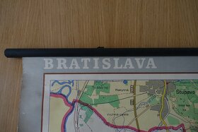 Mapa, školská mapa, nástenná mapa Bratislava - 2