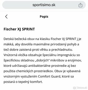 Detská / juniorská obuv na bežky Fischer XJ Sprint 36, 37 - 2