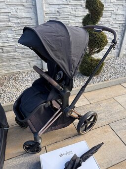 Predám Cybex Priam 4.0 black s rose gold podvozkom - 2