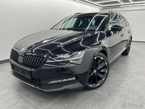 Superb Combi 2,0 TDI Sportline Virtual Webasto Matrix Ťažné - 2