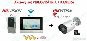 Akciový set Hikvision videovrátnik DS-KIS603 + 4Mpx IP kamer - 2