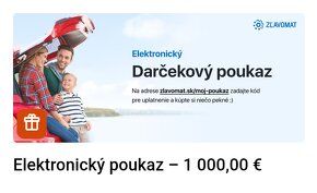 Zľavomat voucher 1000€ - 2