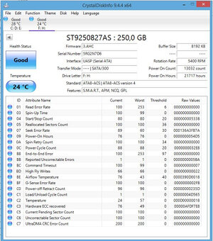 HDD 2,5" SATA 250GB - 2