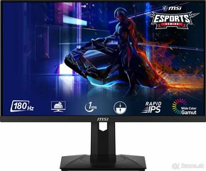 Predám herný monitor MSI 24" Full HD, 180Hz,  sRGB 130 % - 2