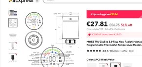 Wifi regulátor teploty radiatorov 3ks + WiFi - 2