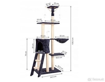 Škrabadlo pre mačky 139cm - 2