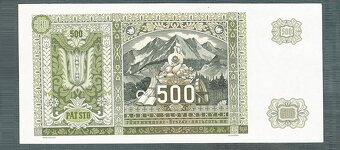 Staré bankovky Slovensko 500 korun 1941 NEPERFOROVANA, pěkná - 2