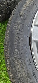 Predám elektrony na zimných gumach 195/55 R15 4x100 - 2