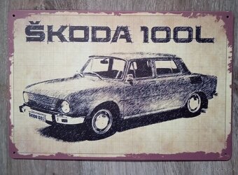 Škoda 100 L, 130 RS, 110R, Felicia retro tabuľka - 2