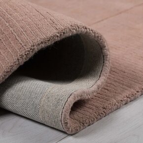 Koberec - ručne tkaný, vlnený, ružový, 120x170 cm - 2