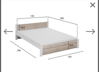 Posteľ 120 x 200 - 2