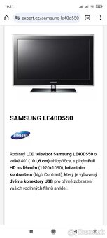 Televízor Samsung LE40D550 - 2