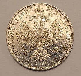 1 Florin 1860 A Rakusko-Uhorsko - 2