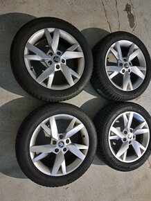 Predam Original elektrony Skoda 5x112 R17 a zimne pneu - 2