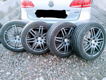 Elektrony,alu disky R18 Audi plus pneumatiky 5x112 - 2