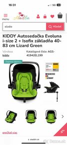 Kiddy evoluna i-size 2 Lizard green +isofix - 2