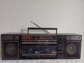 Sharp wf372H(BK) radiomagnitofon retro kazeťák - 2