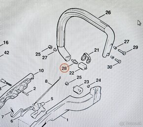 Skrutka s nákružkom Stihl 010, 011, 012 - 2