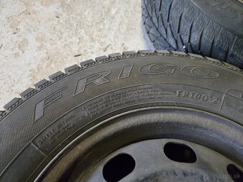 Plechové disky 5x100 + zimné pneumatiky 175/80r14 - 2