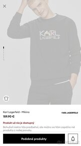 Pánska mikina KARL LAGERFELD, veľ. XXL, PC 159,- € - 2