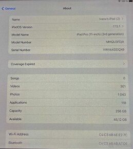 Tablet Apple iPad Pro 11 Wi-Fi 256GB Space Gray - 2