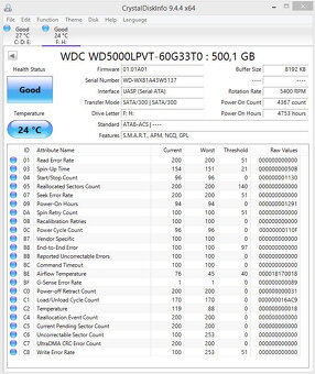 HDD 2,5" SATA 500GB - 2