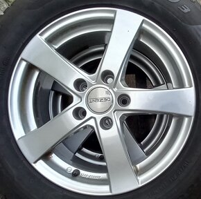 Hlinikove disky 5x112 r16  zimne pneu 215/60 r16 - 2