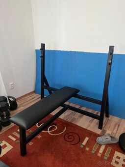 Predám Bench press a lýtkostroj v sede - 2