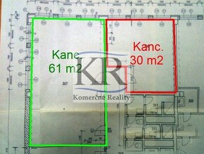 61 m2 Administratívne priestory na PRENÁJOM, Trenčín-centrum - 2