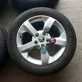 16"Elektróny originál Škoda Octavia 2,3 5x112 letné - 2