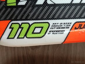 Detské lyže Blizzard Racing GS JR 110 cm s paličkami Fischer - 2