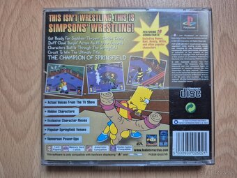 Predám hru na PS1 The Simpsons Wrestling - 2