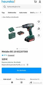 Metabo profi vŕtačka - vŕtací skrutkovač - 2