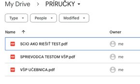 2017-2024 SCIO VŠP, SCIO AJ a PRÍRUČKY - 2