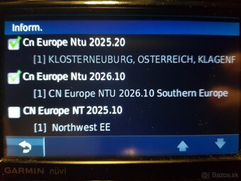 Garmin aktualizácie máp 2025.20 a radarov . - 2
