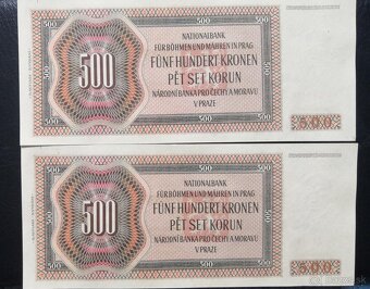 500 korun 1942 II.vydani,serie Ea, top stav UNCPostupkaR - 2