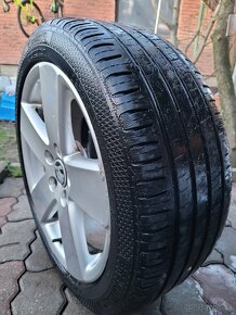 17" ALU 5x112 orig VW Volkswagen + letné pneu Barum 225/45 - 2