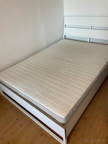 Biela postel ikea Trysil + matrac - 2