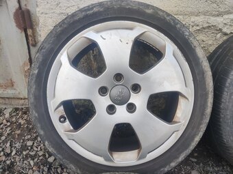 R17 ALU disky AUDI A3 rozteč 5x112 letná sada - 2