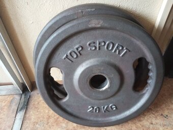 Liatinové olympijské grip kotúč TOP SPORT CASTYR 2x20kg/50mm - 2