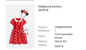 H&M maskarny kostym v.104 - 2