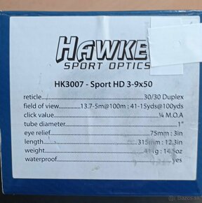 Puškohľad Hawke Sport HD 3-9x50 NOVÝ - 2