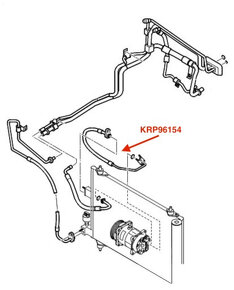 Hadica klimatizácie CITROEN XSARA PICASSO 646063 - 2